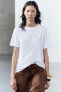 Cotton and linen blend t-shirt