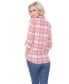 Women's Oakley Stretchy Plaid Top M - фото #3