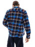 Фото #3 товара Obey ray plaid heavyweight shirt in navy