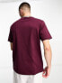 Dickies mapleton small logo t-shirt in maroon