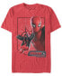 Фото #1 товара Marvel Men's Spider-Man Upside-Down Profile Spider-Man Short Sleeve T-Shirt