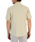 Фото #2 товара Men's Geometric Stretch Button-Up Short-Sleeve Shirt, Created for Macy's