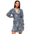 Фото #1 товара SUPERDRY Printed Wrap Long Sleeve Short Dress