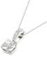 ფოტო #4 პროდუქტის Diamond Pendant 18" Necklace (1/3 ct. t.w.) in 14K White Gold