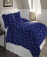 Фото #1 товара Snowflake Superior Weight Cotton Flannel Duvet Cover Set, King/California King