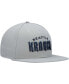 Фото #4 товара Men's Gray Seattle Kraken Wordmark Logo Snapback Hat