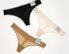 Фото #1 товара DKNY 268191 Women's White/Black/Nude Underwear 3 Pack Size XL