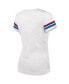 ფოტო #4 პროდუქტის Women's Threads White Colorado Avalanche 2022 Stanley Cup Champions Striped V-Neck T-shirt