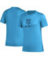 Фото #1 товара Women's Light Blue New York City FC AEROREADY Club Icon T-shirt