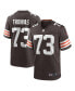 Фото #2 товара Men's Joe Thomas Brown Cleveland Browns Retired Player Game Jersey