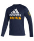 Фото #3 товара Men's Navy LA Galaxy Vintage-Inspired AEROREADY Long Sleeve T-shirt