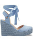 Фото #2 товара Women's Maisie Lace-Up Espadrille Wedge Sandals, Created for Macy's