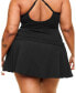 ფოტო #4 პროდუქტის Plus Size Birdie Lotus High Rise Active Skort