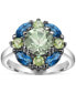 ფოტო #3 პროდუქტის Multi-Gemstone Cluster Ring (3-5/8 ct. t.w.) in Sterling Silver