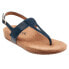 Фото #4 товара Softwalk Brea S2104-400 Womens Blue Narrow Leather Slingback Sandals Shoes