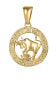 Фото #1 товара Gold-plated bull pendant SVLP0713XH2GOBY