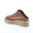 Фото #6 товара Diba True Ab Igail 33620 Womens Brown Leather Slip On Platform Sandals Shoes