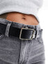 Фото #5 товара ASOS DESIGN leather square buckle low waist belt