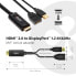 Фото #1 товара Club 3D HDMI 2.0 TO DISPLAYPORT 1.2 4K60HZ HDR M/F ACTIVE ADAPTER - HDMI - DisplayPort - 0.25 m - Black