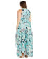 Plus Size Floral-Print Halter Maxi Dress