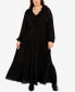 ფოტო #1 პროდუქტის Plus Size Desired Ruffle Maxi Dress