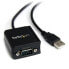Фото #1 товара StarTech.com 1 Port FTDI USB to Serial RS232 Adapter Cable with COM Retention - DB-9 - USB 2.0 A - 0.2 m - Black