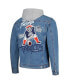 Фото #2 товара Куртка джинсовая с капюшоном The Wild Collective для мужчин New England Patriots