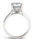 ფოტო #4 პროდუქტის Moissanite Emerald Solitaire Ring (3-1/2 ct. t.w. Diamond Equivalent) in 14k White Gold