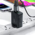 Фото #4 товара Ładowarka sieciowa wtyczka angielska UK GaN 65W 1x USB 2x USB-C PD czarna