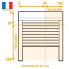 FRANCE-COMBI Rollladen manuell PVC mit Zug fr Tr - L 100 x H 220 cm