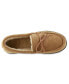 ფოტო #2 პროდუქტის Signature Men's Genuine Suede Moccasin Comfort Slipper with Berber lining