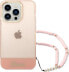 Guess Etui Guess GUHCP14XHGCOHP Apple iPhone 14 Pro Max różowy/pink hardcase Translucent Pearl Strap