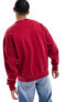 Фото #3 товара Tommy Hilfiger monotype embroidered sweatshirt in burgundy