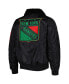 Men's x Ty Mopkins Black New York Rangers Black History Month Varsity Full-Zip Jacket