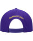 Фото #3 товара Бейсболка с пряжкой Mitchell & Ness мужская фиолетовая Los Angeles Lakers Hardwood Classics Earthquake