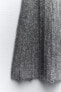 Pleated knit mini skirt