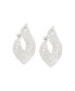 ფოტო #1 პროდუქტის Women's Silver Bling Rhombus Drop Earrings