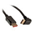 Фото #1 товара InLine 8K (UHD-2) DisplayPort Kabel, nach unten gewinkelt, schwarz - 1m