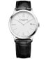 Men's Swiss Classima Black Leather Strap Watch 40mm M0A10323