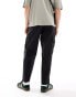 Selected Homme wide barrel fit cargo trouser in black