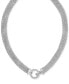 ფოტო #1 პროდუქტის Diamond Circle Mesh Link 18" Collar Necklace (5/8 ct. t.w.)