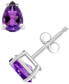 Фото #1 товара Серьги Macy's Amethyst Pear Stud