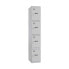 Locker Simon Rack Metal Light grey 4 compartments (180 x 30 x 50 cm)