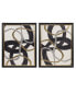 Moving Midas Abstract Foil Framed Canvas Set, 2 Piece