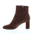 Фото #7 товара David Tate Mood Womens Brown Extra Wide Suede Zipper Casual Dress Boots 9