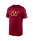 Фото #3 товара Men's Burgundy Washington Commanders Legend Logo Performance T-shirt