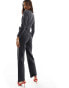 Фото #6 товара & Other Stories denim wide leg jumpsuit in dark grey wash