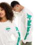 47 Brand unisex printed long sleeve top in off white