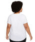 ფოტო #3 პროდუქტის Plus Size Active Sportswear Club Essentials Short-Sleeve T-Shirt