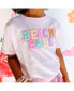 Toddler Girls Beach Babe Patch Short Sleeve T-Shirt